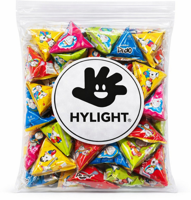 하이라이트 밀크초코 초콜렛 삼각봉투 대량 간식, 100개, 6g