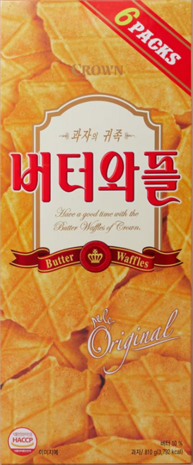 크라운 버터와플, 810g, 1개