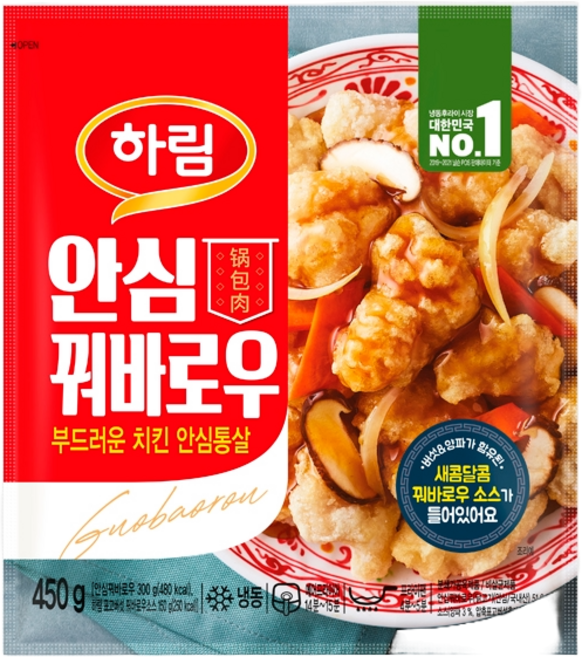 하림 안심 꿔바로우, 1개, 450g