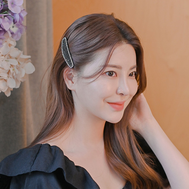 MISS21 오리닌 블링 스왈 큐빅 자동핀 헤어핀 머리핀 (hp1913)