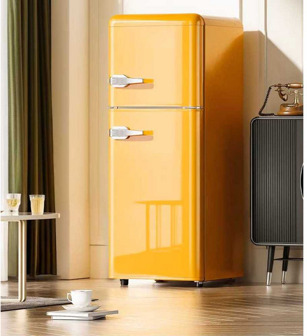 작은 냉장고 레트로 감성 미니 인테리어 거실 사무실, 상세페이지 참고, 치즈화이트 150L 1등급