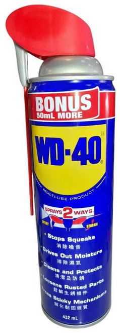 WD-40 多功能除銹防銹潤滑劑, 1個, WD-40 防銹潤滑劑 432ml, 432ml