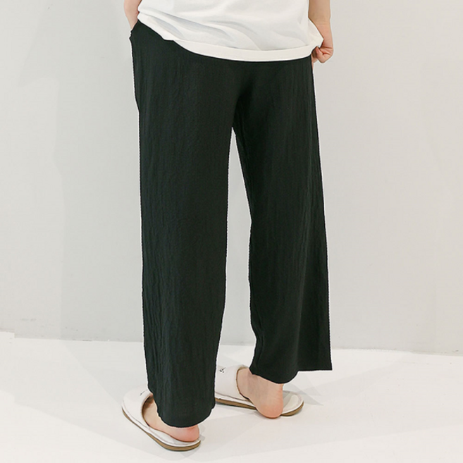 글램공감 지지미 슬러시 9부 남여 커플 파자마바지