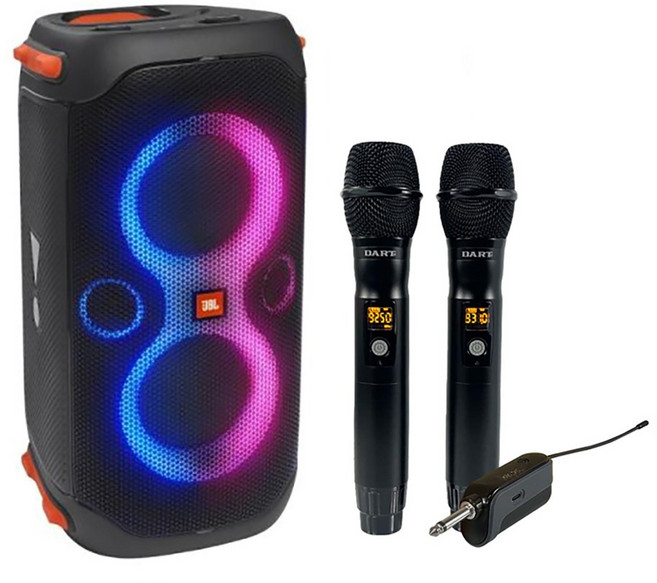 JBL PARTYBOX110 제이비엘 파티박스110 + 2채널 핸드 무선마이크 셋트
