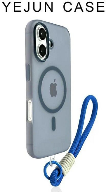 YEJUN CASE 兼容 MagSafe 硅膠掛繩 手機殼 適用於 iPhone 16 Pro Max 15 14 13 12 系列 防摔保護殼