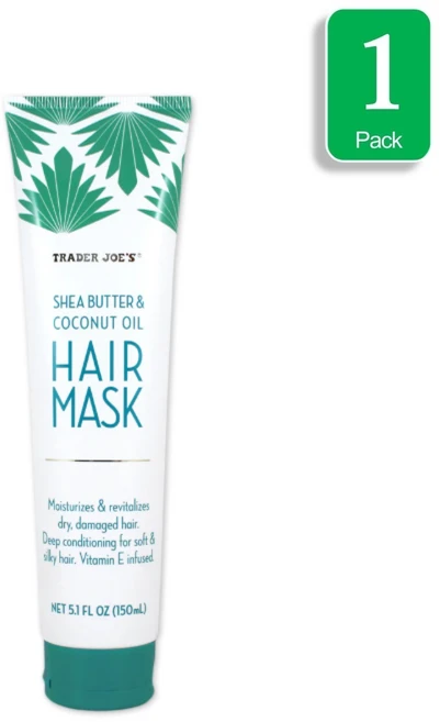 트레이더조 시어버터 코코넛 오일 헤어 마스크 150 ml Trader Joes Shea Butter and Coconut Oil Hair Mask 5.1 fl oz, 1세트, 150ml - 쿠팡