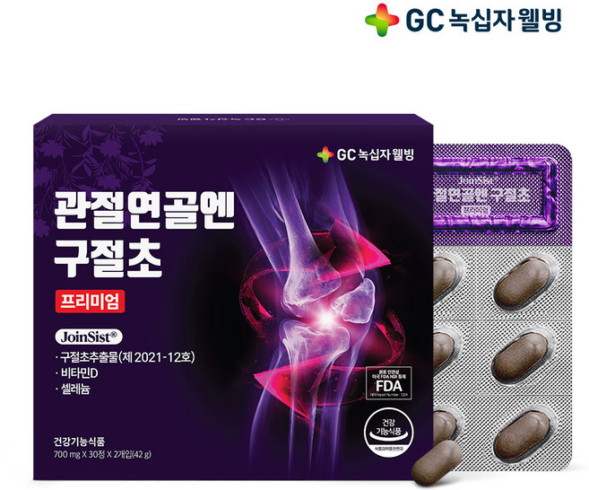 GC녹십자웰빙 관절연골엔 구절초 프리미엄 + 쇼핑백, 60정, 1개