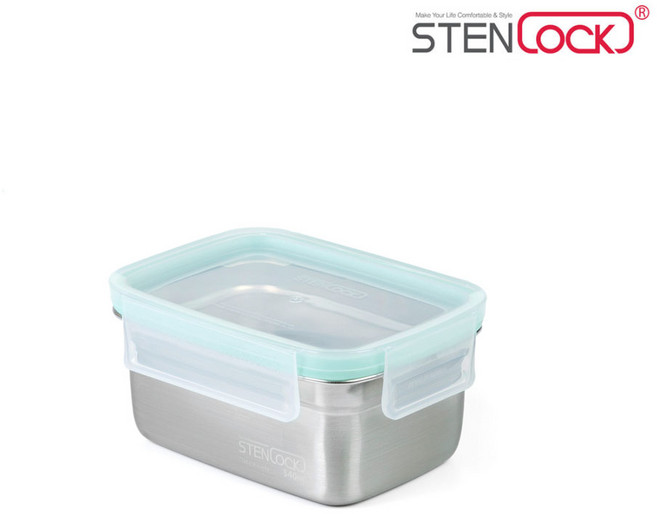 스텐락 찬통 퓨어직사각스텐찬통 찬합, 1개, 4호