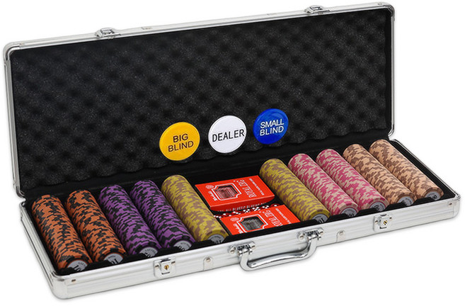 고니표 데칼클레이 카지노칩 세트 포커칩 홀덤칩 세븐 포커 게임 숫자칩, GNP-500SL (숫자칩500P+실버케이스), 1개