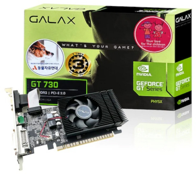 [GALAX] GeForce GT730 D3 4GB LP