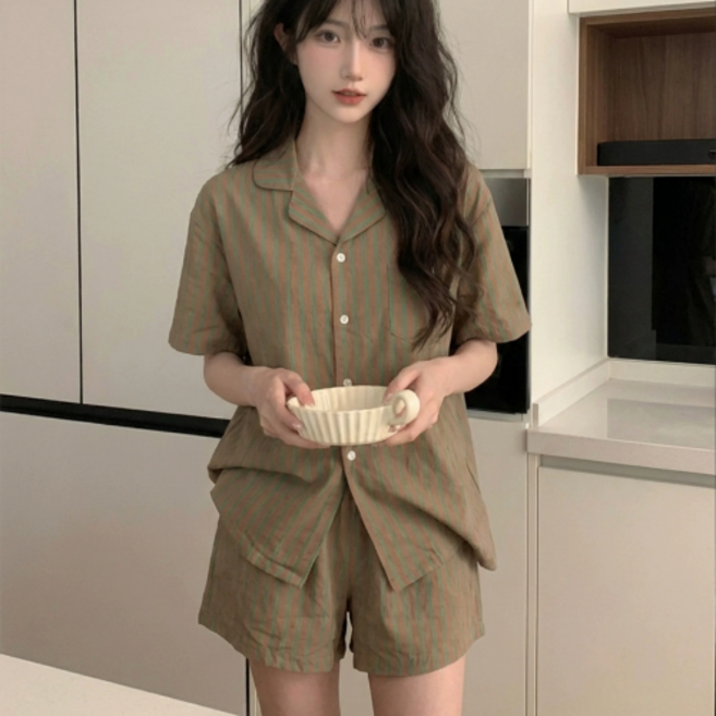 헤이룸 데일리 모카민트 파자마 세트