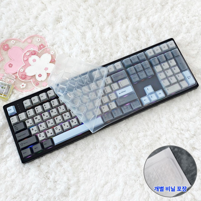 프리플로우 Archon 아콘 AK68 키스킨 기계식 키보드덮개 실리콘 커버, 1개, 투명
