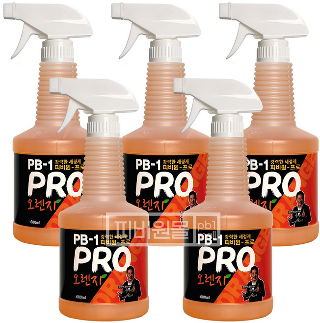 피비원(PB-1) 본체 680ml 다목적세정제, 5개