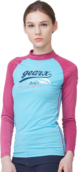 기어엑스 여자 래쉬가드 F11 아쿠아마젠타