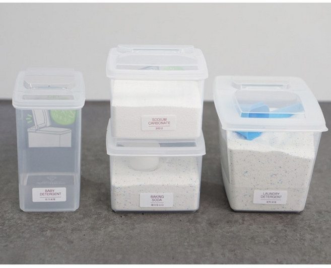[비다하우스] 세탁용품 세제소분용기 가루세제통, 1개, 옵션5-가루세제용기1.3리터