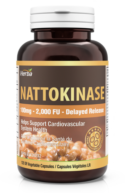 나토키나제 2000FU 120캡슐 나토키나아제 100mg 허바 캐나다, 1개, 120정