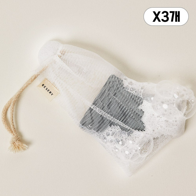 케세리 버블앤버블 메이커 파우치 풍성한 4겹 비누 거품망, 3개