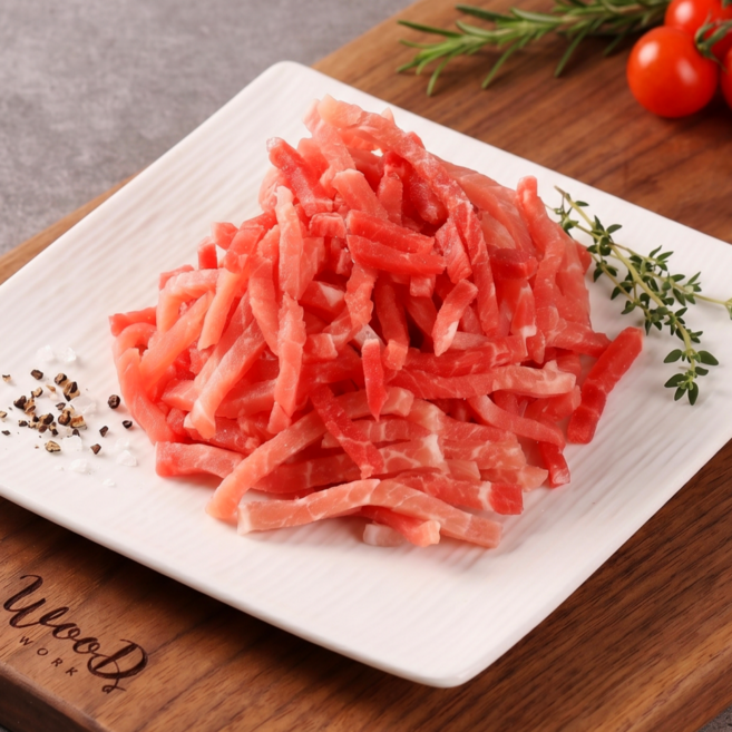 최고기나라 돼지고기 한돈 1등급 뒷다리살 잡채용 잡채 고기 2kg, 1개