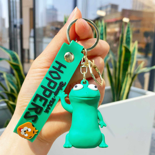 河狸變身計劃 周邊 梅寶 喬治國王蜥蜴 書包包掛件 可愛閨蜜禮物 鑰匙扣, 1個, 鑰匙扣蜥蜴湯姆