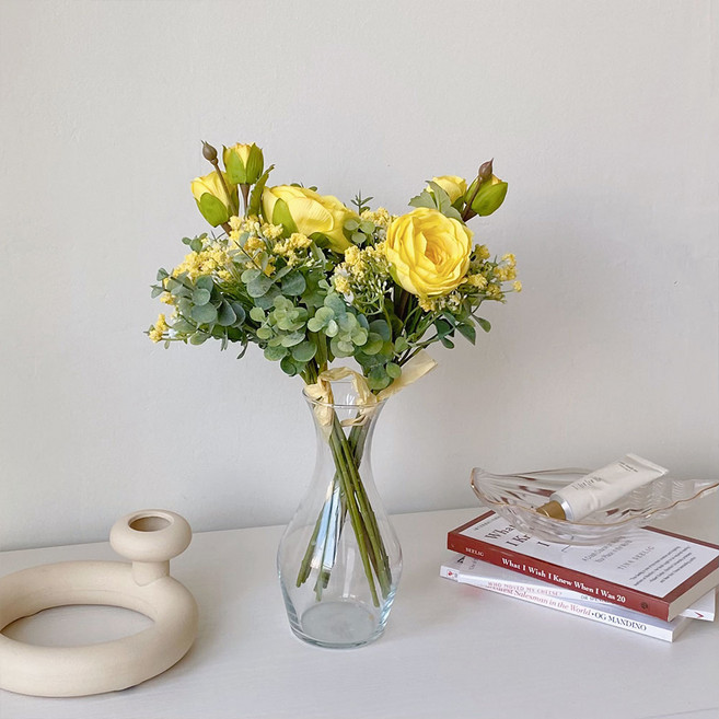 들꽃 부케 조화 꽃다발 3colros, 옐로우