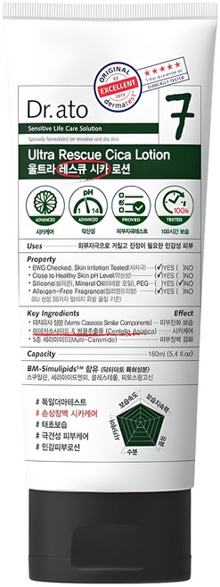 닥터아토 7울트라 레스큐 시카 로션, 160ml, 1개
