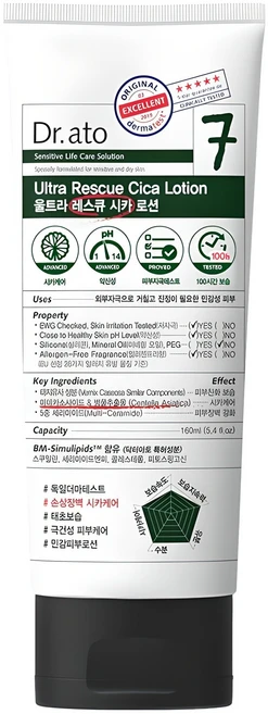 닥터아토 7울트라 레스큐 시카 로션, 160ml, 1개 - 쿠팡