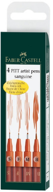 파버카스텔 PITT 아티스트 펜 4입 상귄 (S F M B)