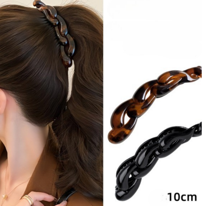 이엠 h55 웨이브 바나나집게핀 올림머리헤어핀