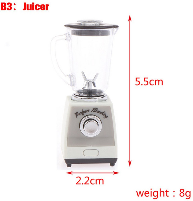 스케일 쥬서 밥솥 12 머신 커피 기계 놀이 액세서리 주방 데코, B3