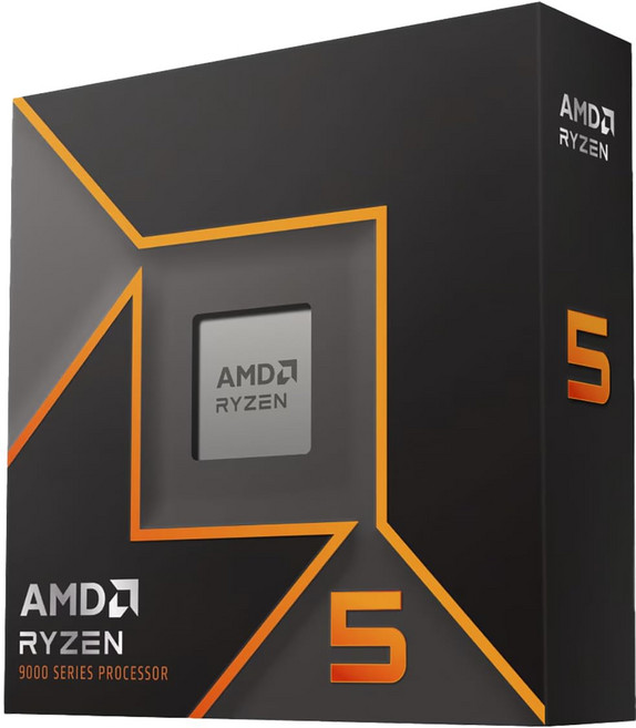 [Amazon.co.jp 독점] AMD CPU 라이젠 5 9600X 쿨러 없음 AM5 3.9GHz 6코어/12스레드 38MB 65W 공인 디스트리뷰터, B0DDY2R4HH, 1개