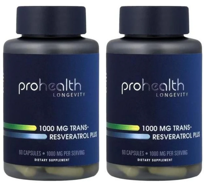 프로헬스 고함량 트랜스 레스베라트롤 1000mg 고순도 60캡슐 2병, 60정, 2개 - 쿠팡