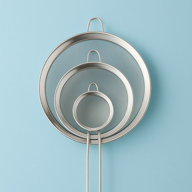 키친라인 스텐 채망 3종 세트 스테인리스 스틸 건지기 채반, 1개