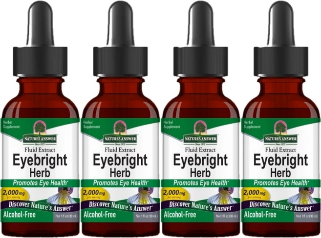 네이처스앤서 고흡수 아이브라이트 허브 2000mg 액상 액체, 30ml, 4개 - 쿠팡