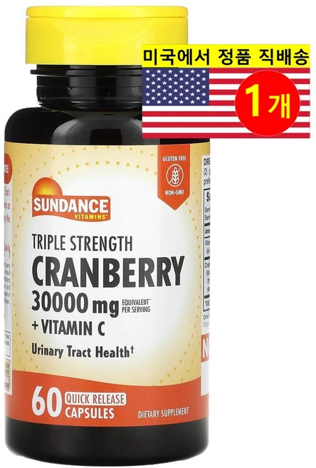 ProHealth Longevity 3배 강도 크랜베리 추출 10000mg Triple Strength Cranberry, 60정, 1개 - 쿠팡