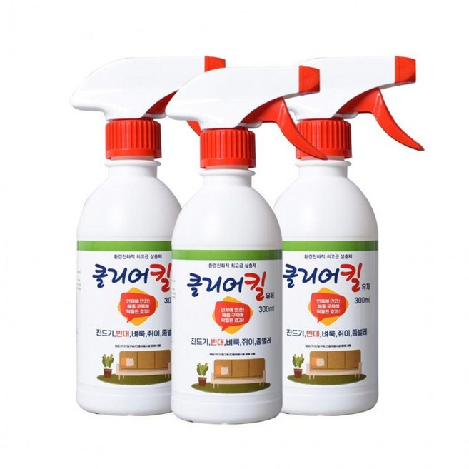 조씨네 가정용 침대 진드기 식물 벼룩 집먼지 빈대 퇴치제, 1개, 300ml