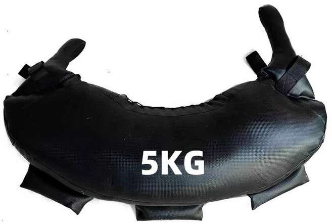 불가리안 백 운동 모래주머니 수플레스 중량밴드, 1개, 블랙 5KG