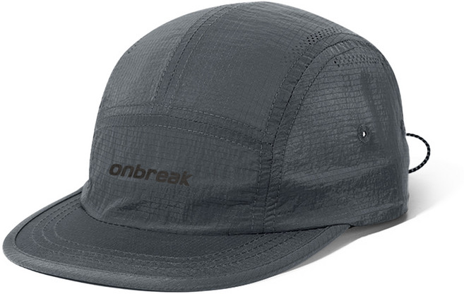 온브레이크 러닝모자 숏캡 숏챙모자 나일론 트레일 런닝 마라톤 캡, 1개, 그레이