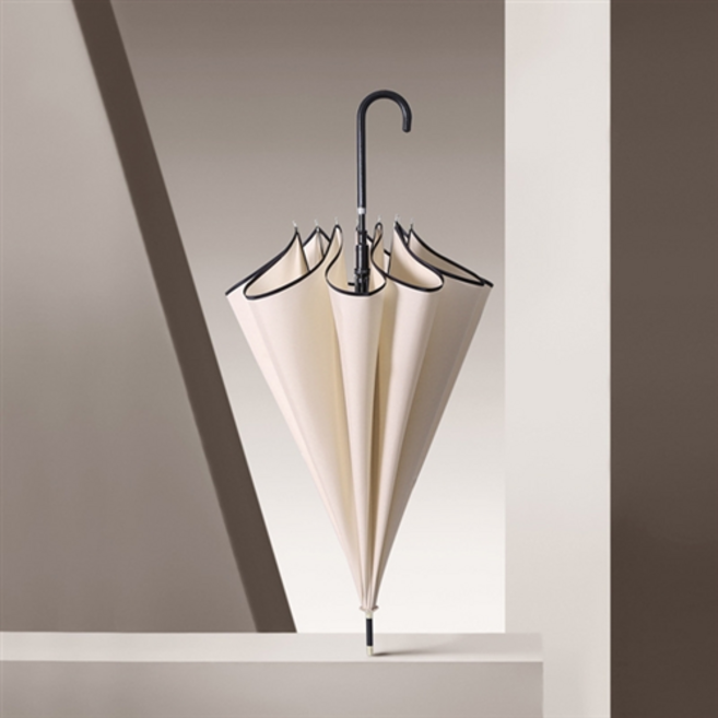 렌코리아 파스텔 슬림가죽핸들 경량 자동 장우산