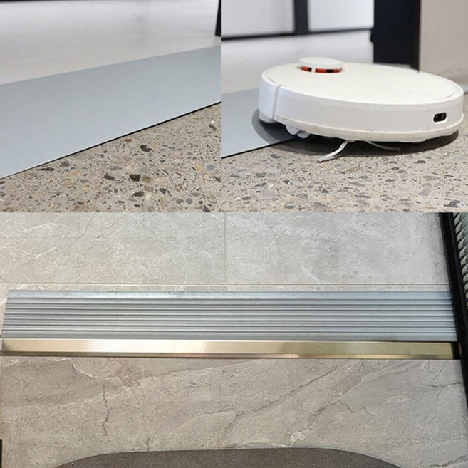 로봇청소기 방문턱 문지방 받침대 경사대 도어 경사판 1M 계단 경사로 1CM 문턱경사판, 그레이, 1개