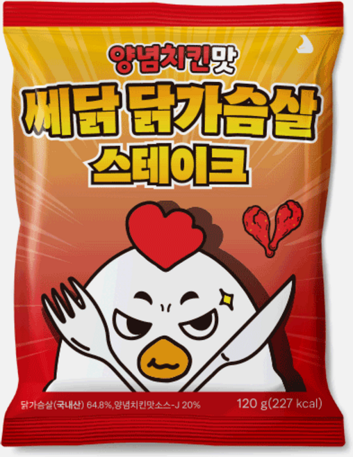쎄닭 닭가슴살 스테이크 양념치킨맛 5개, 100g