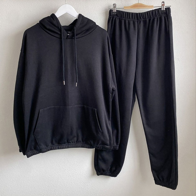 퍼니걸스 7730 기모 후드 맨투맨 조거 트레이닝 세트 여성의류