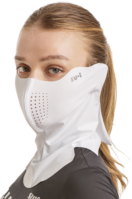 [수이골프 X시리즈 기본형] X3 라이트 UV 자외선 차단 스포츠 마스크 골프 등산 러닝 얼굴햇빛가리개 국내생산, 화이트, X3 기본, 1개