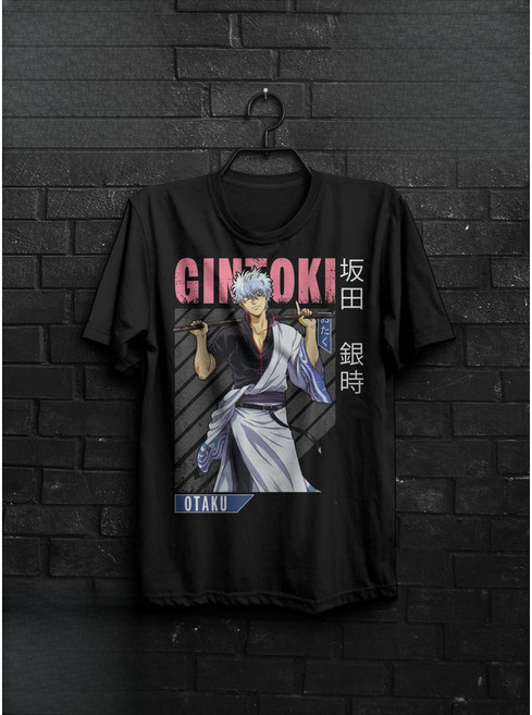 은혼 긴토키 반팔면티 애니티셔츠 라운드넥 캐주얼