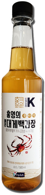 홍영의 어간장 붉은대게 백간장, 500ml, 6개