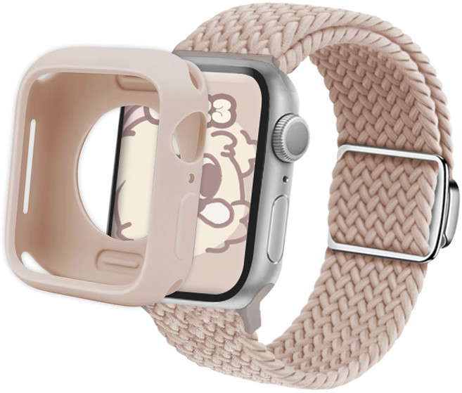 아이메이드잇 애플워치 호환 솔로루프 스트랩 밴드, 샌드핑크, 1개