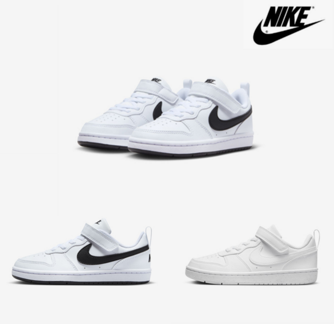 [백화점 상품] 나이키 에어쿠션 운동화 키즈 코트 버로우 로우 어린이운동화