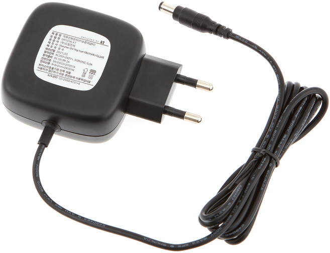 KT 브랜드 DC 12V 2A 일체형 벽걸이 어댑터 외경 5.5mm x 내경 2.1mm, 1개, LA-A372KK