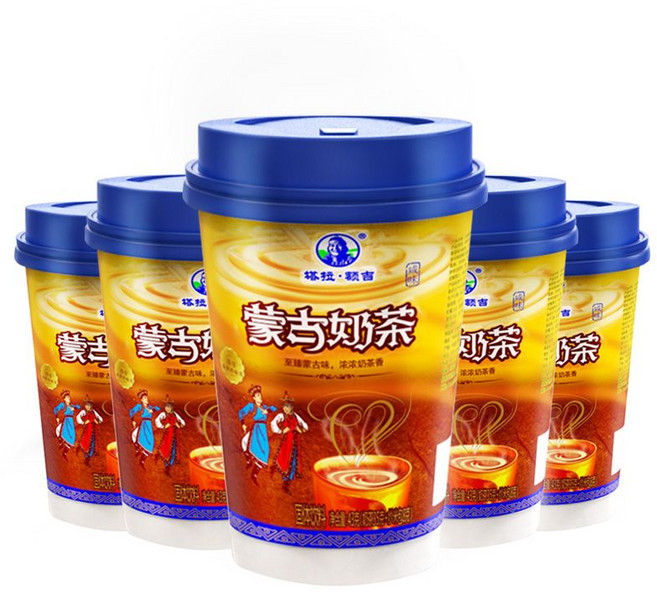 수태차 밀크티 내몽골산 오리지날 파우더 솔티 스위티 논버터 원산지 중국, 밀크티 x 5 43g 컵 (짭짤한 볶음밥)