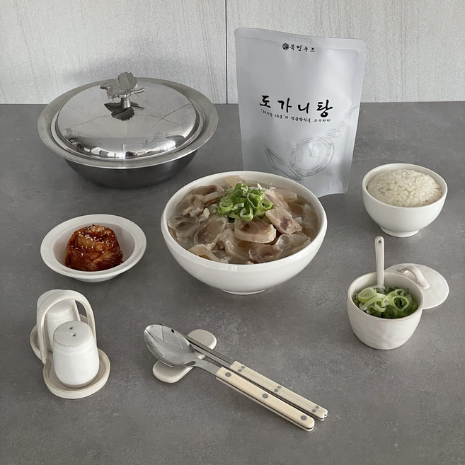 목민곰탕 도가니탕 진짜곰탕 수제곰탕 명장곰탕, 600g, 1개