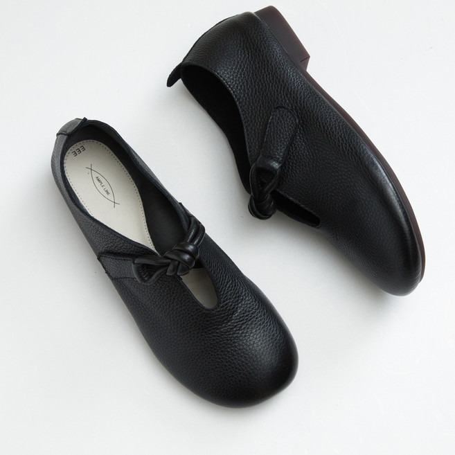 여성용 발편한 말랑이 염소가죽 로퍼 플랫슈즈 3.5cm